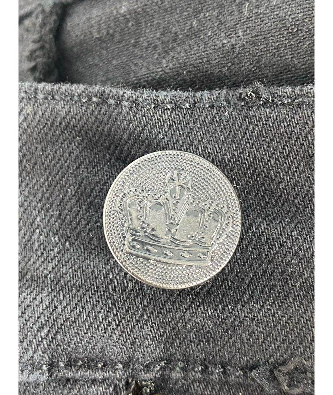 JUICY COUTURE Черные хлопко-эластановые джинсы слим, фото 4