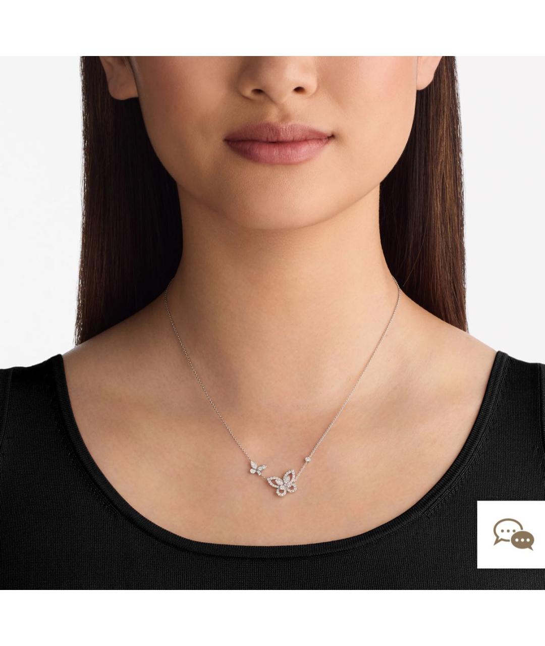 GRAFF Серебряное колье из белого золота, фото 3