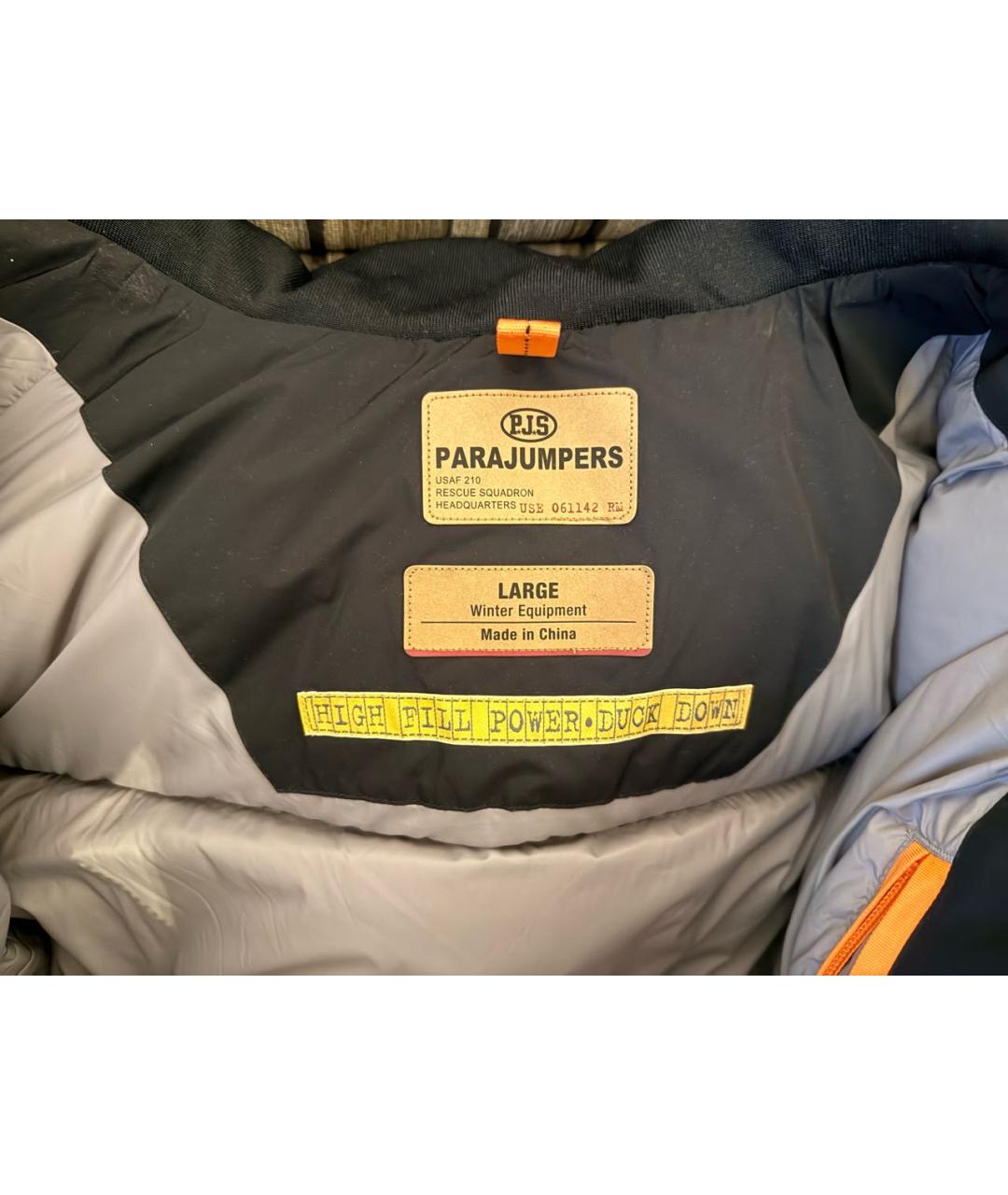 PARAJUMPERS Черный полиамидовый пуховик, фото 3