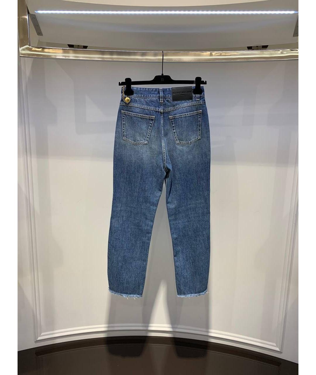 GIVENCHY Синие хлопковые прямые джинсы, фото 2
