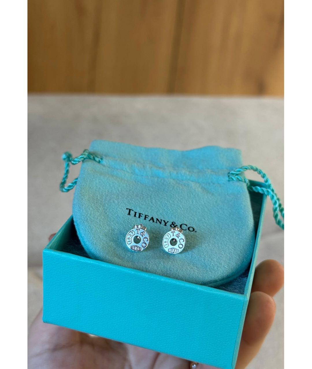 TIFFANY&CO Голубые серебряные серьги, фото 3