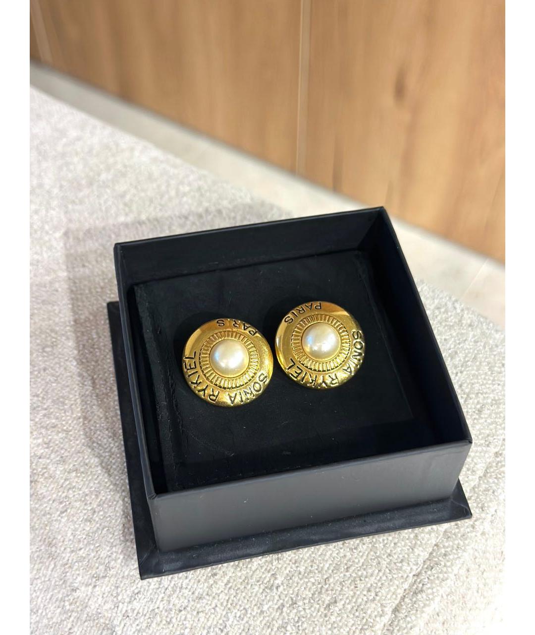 SONIA RYKIEL Золотые серьги, фото 3