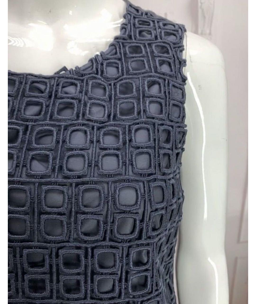 MAX MARA Черное полиамидовое повседневное платье, фото 7