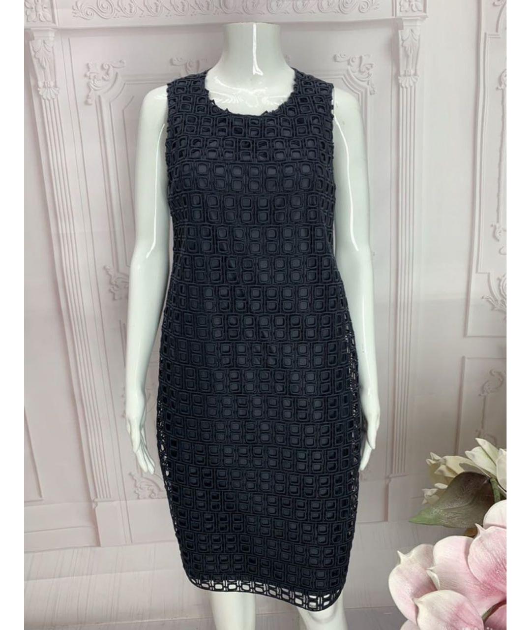 MAX MARA Черное полиамидовое повседневное платье, фото 8