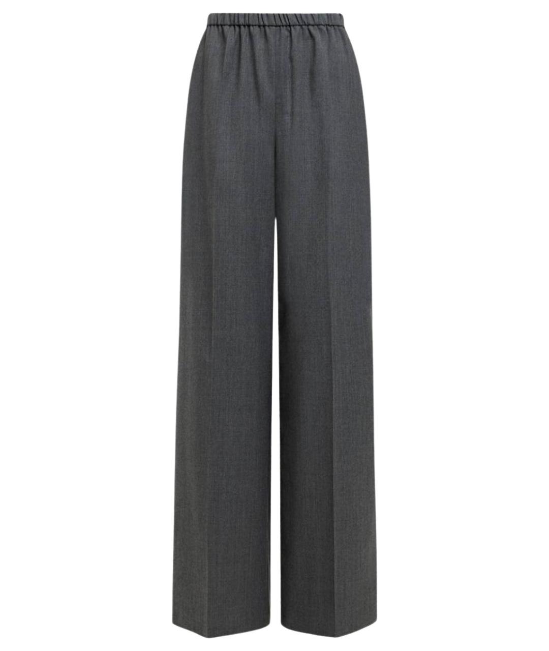 12 STOREEZ Серые шерстяные брюки широкие, фото 1