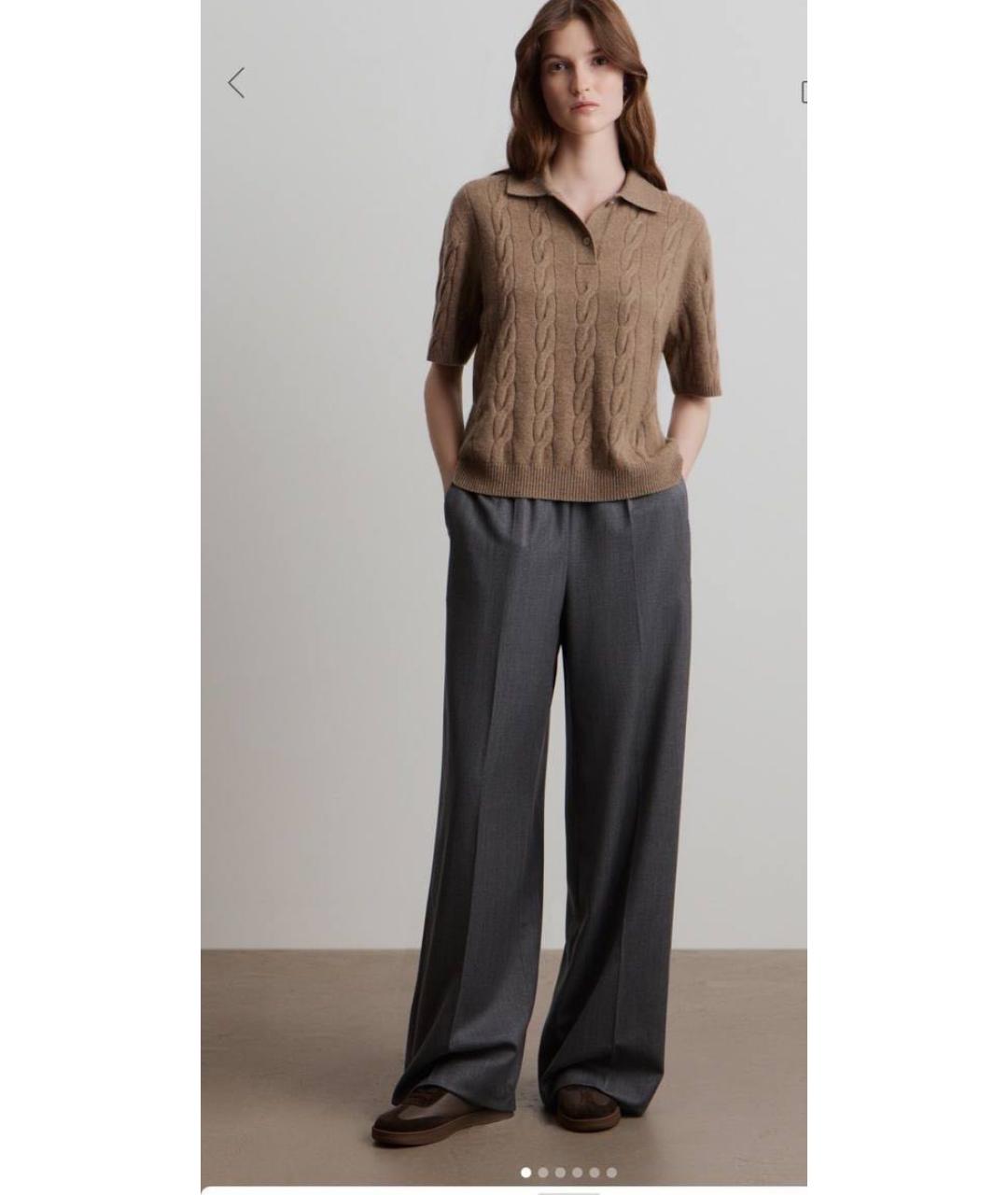 12 STOREEZ Серые шерстяные брюки широкие, фото 2