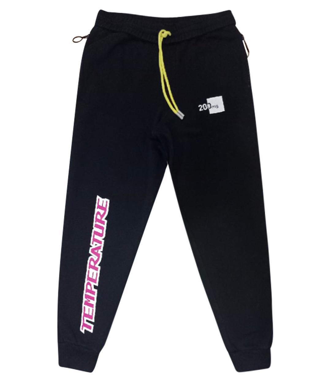 OFF-WHITE Черные хлопковые повседневные брюки, фото 1