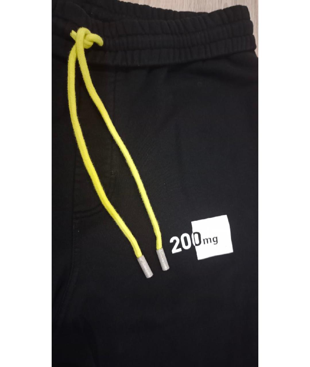 OFF-WHITE Черные хлопковые повседневные брюки, фото 5