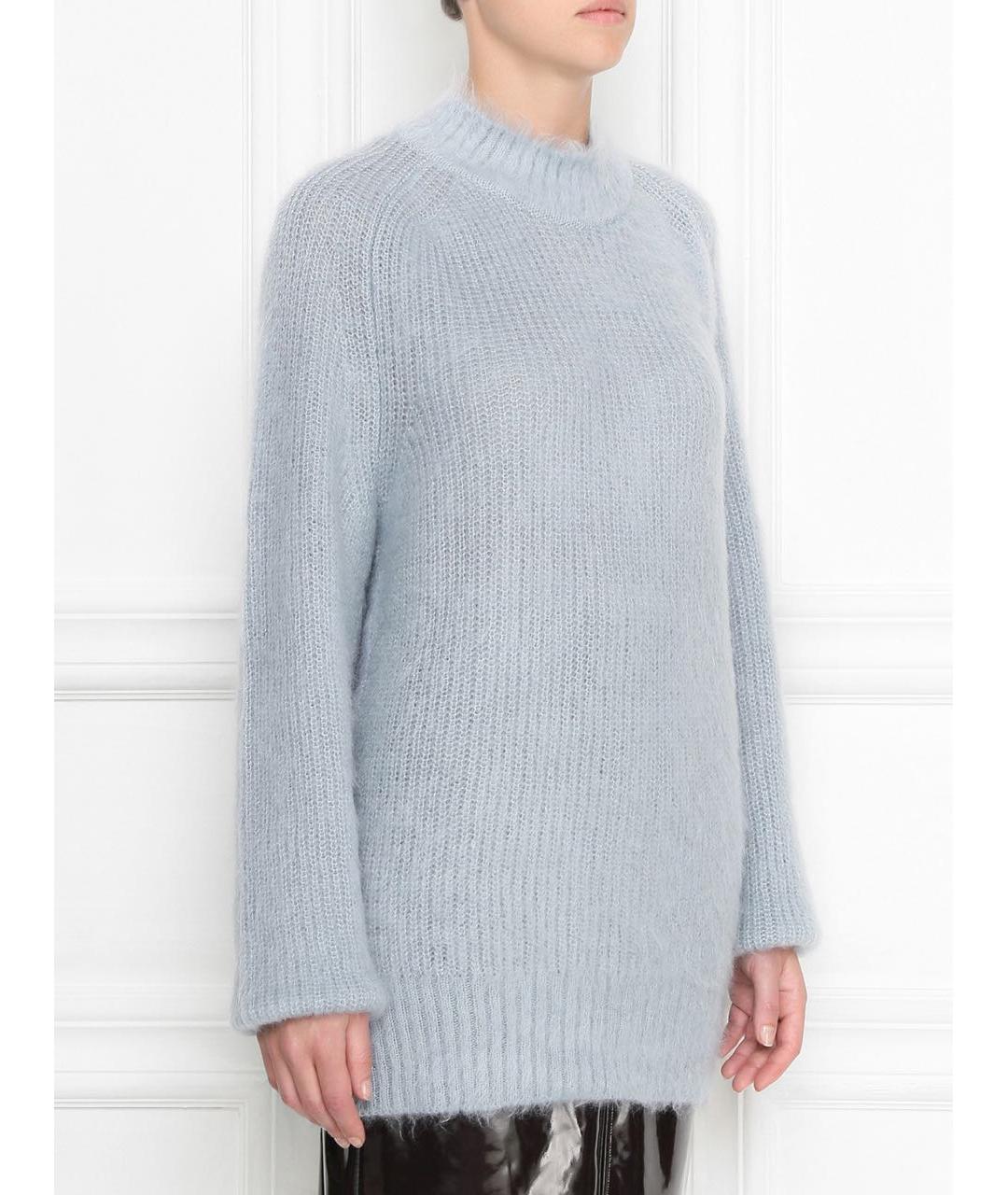 JIL SANDER Голубой шерстяной джемпер / свитер, фото 6