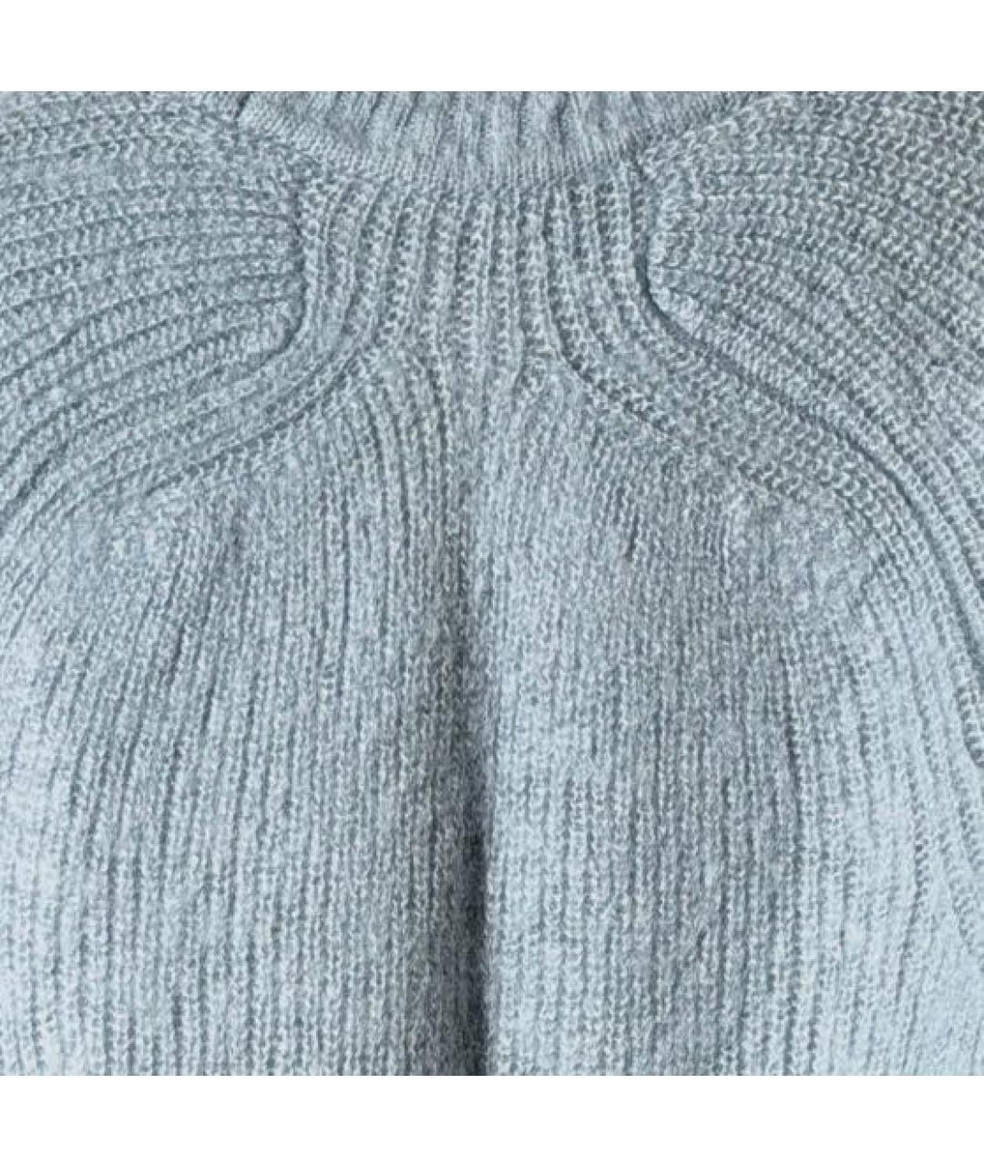 JIL SANDER Голубой шерстяной джемпер / свитер, фото 4