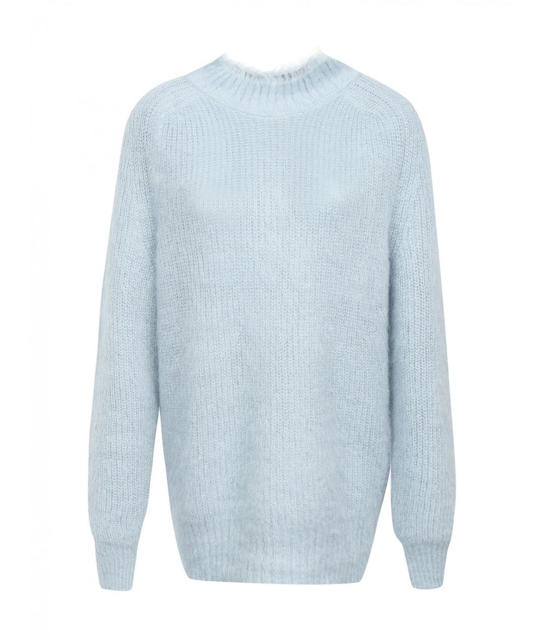 JIL SANDER Голубой шерстяной джемпер / свитер, фото 1