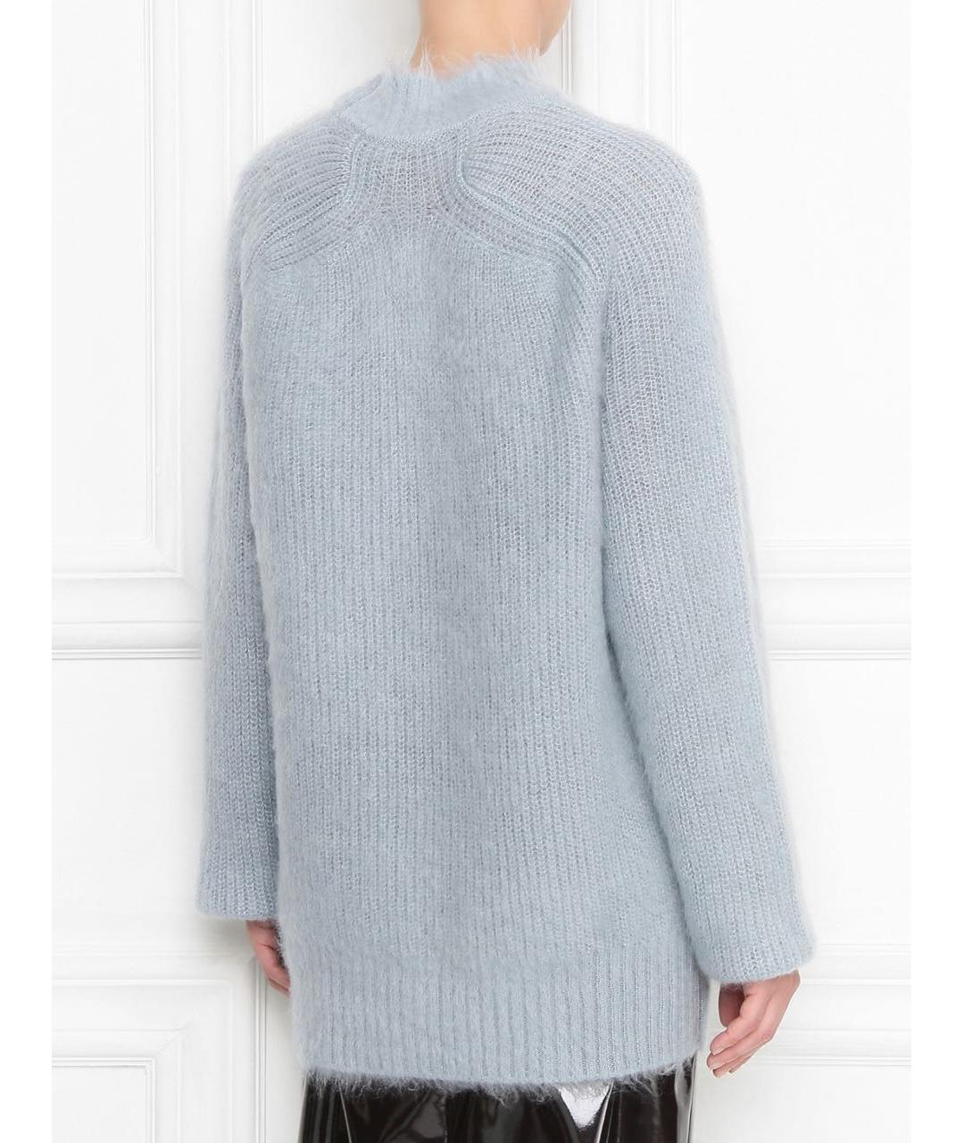 JIL SANDER Голубой шерстяной джемпер / свитер, фото 2