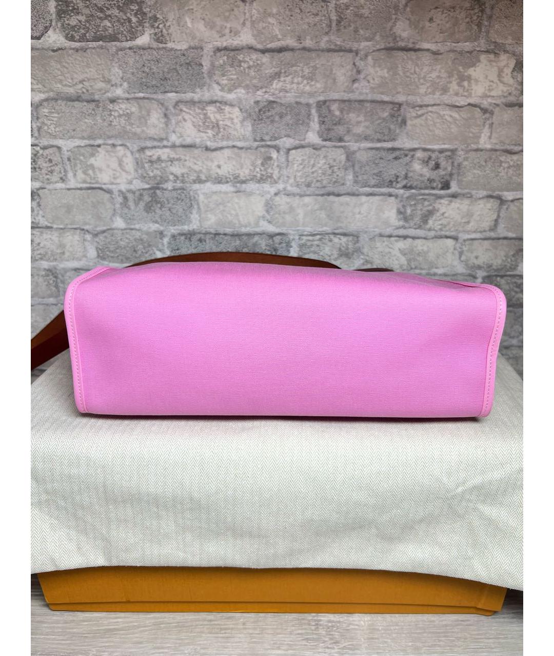 HERMES Розовая кожаная сумка через плечо, фото 6