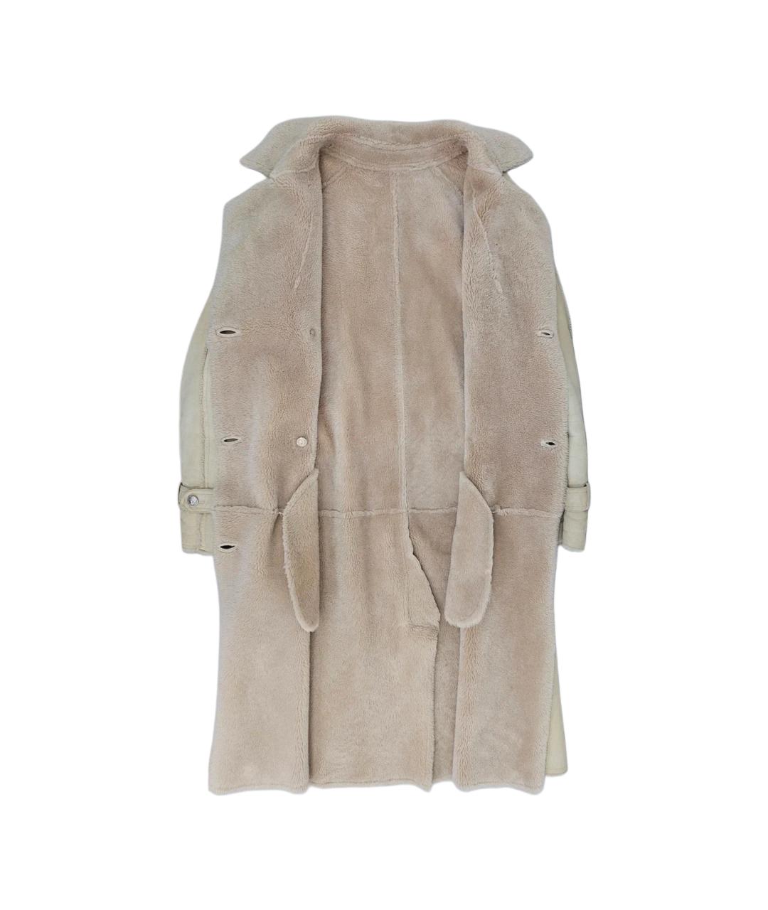 CHANEL Бежевая кожаная дубленка, фото 4