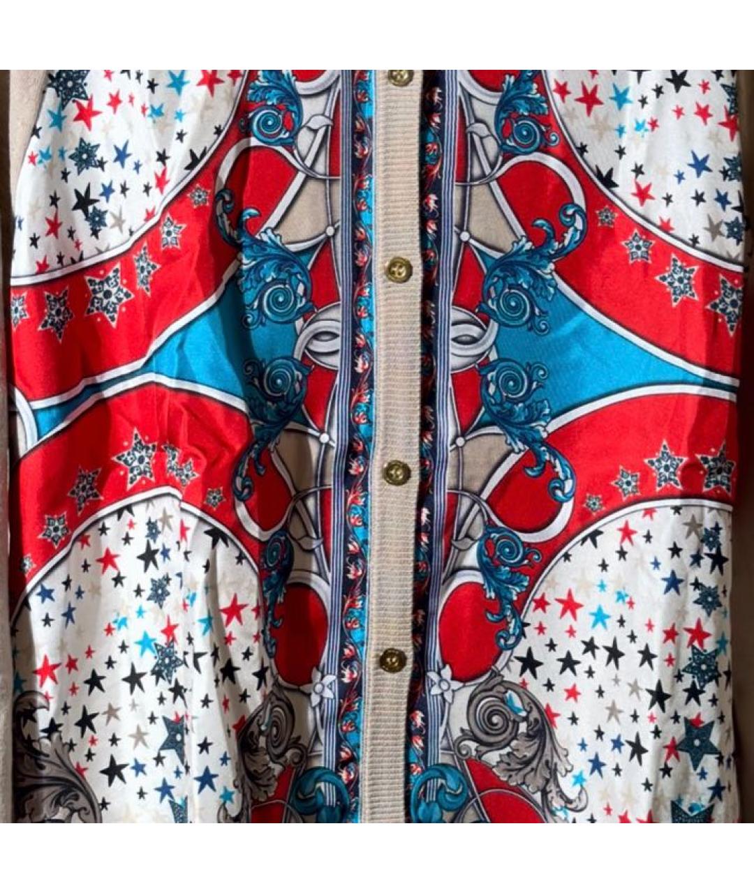 VERSACE Мульти шелковый кардиган, фото 4