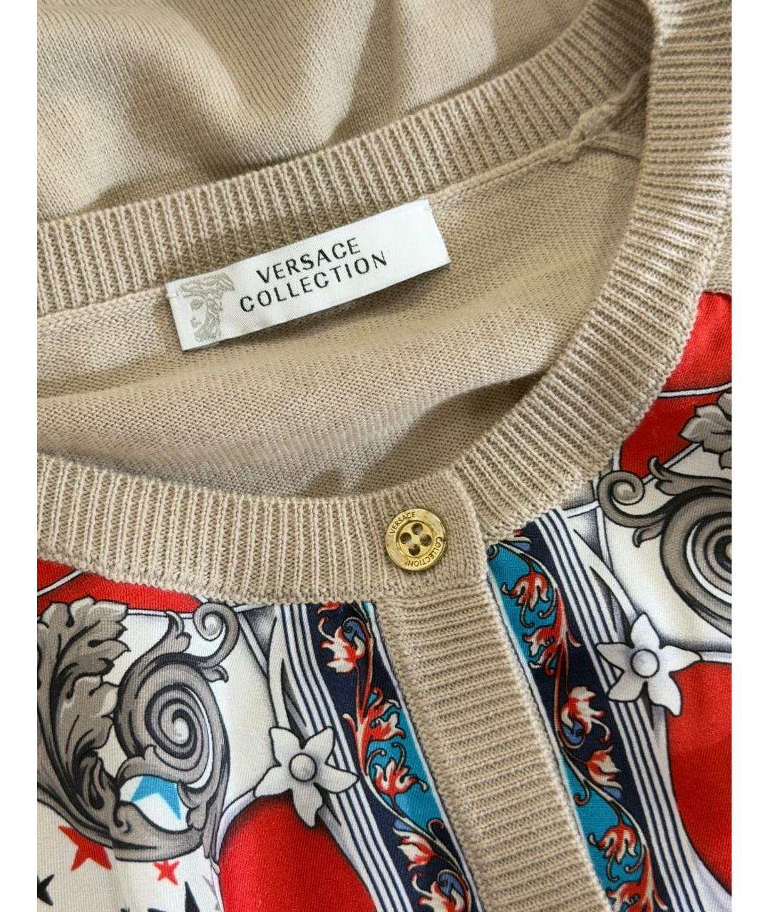 VERSACE Мульти шелковый кардиган, фото 3