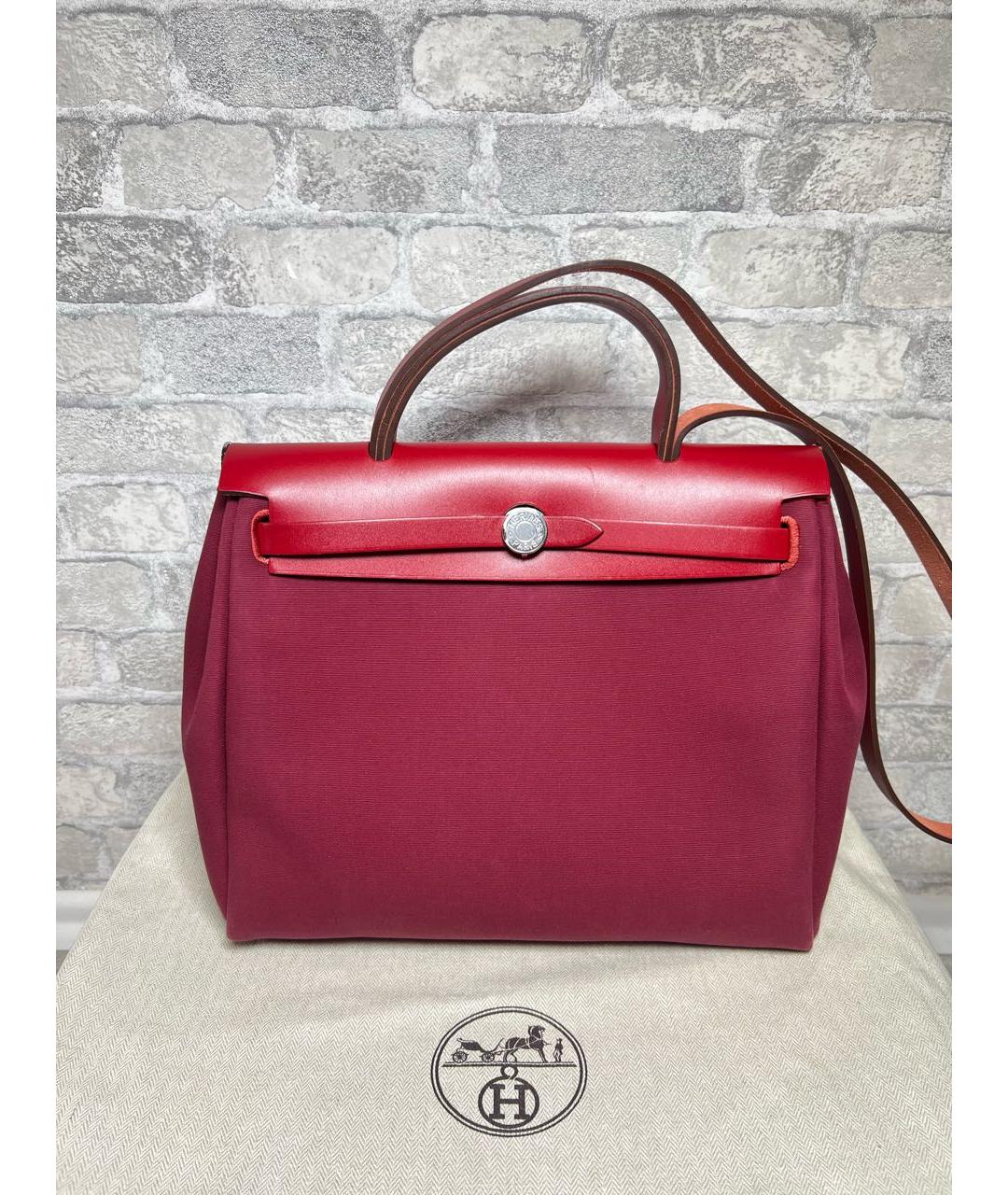 HERMES Розовая кожаная сумка с короткими ручками, фото 9