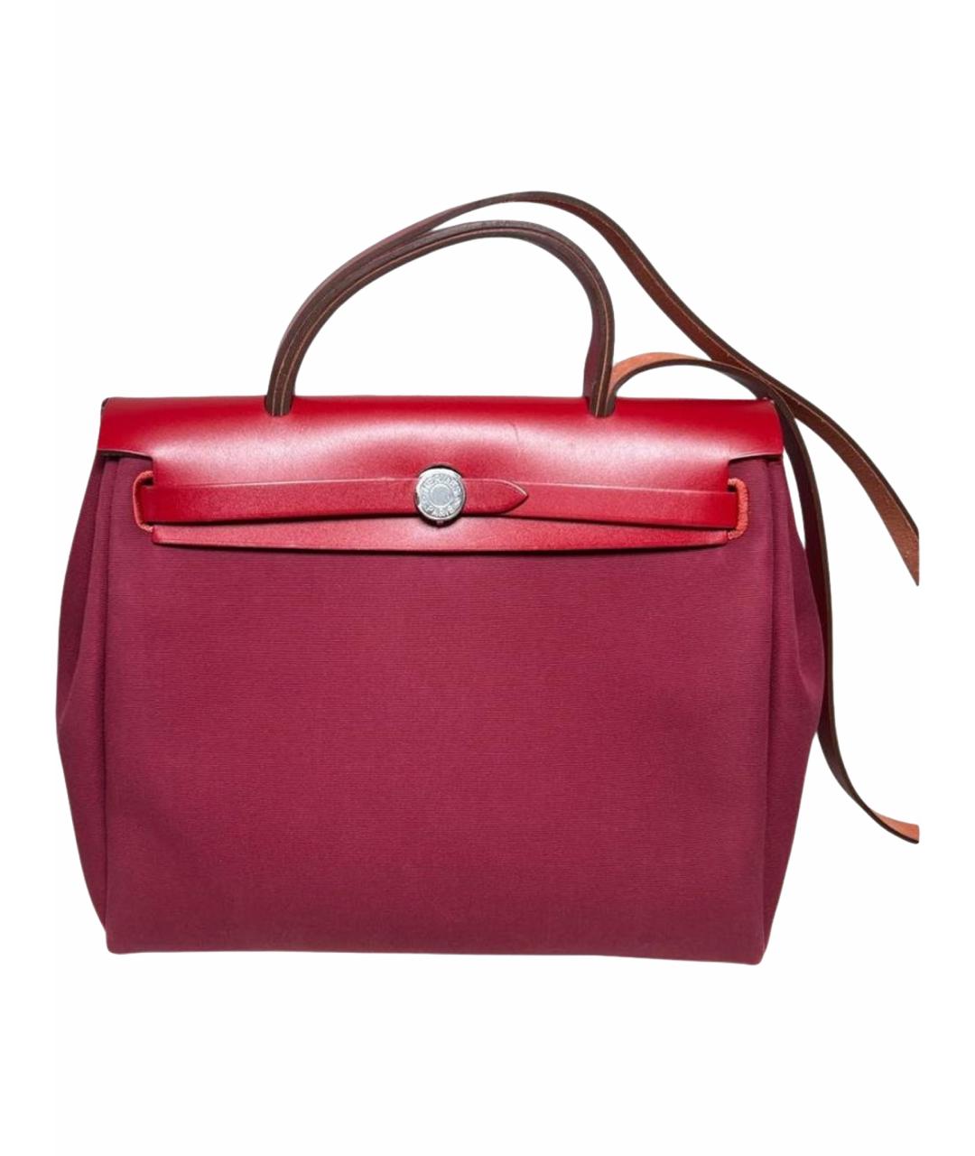 HERMES Розовая кожаная сумка с короткими ручками, фото 1