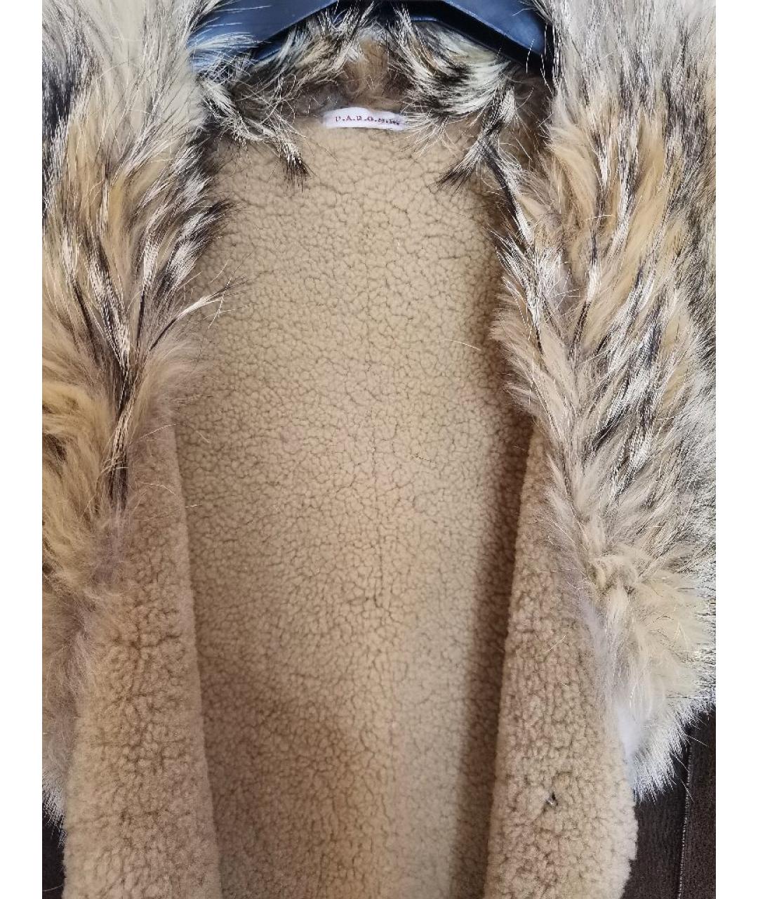 P.A.R.O.S.H. Коричневая замшевая дубленка, фото 5