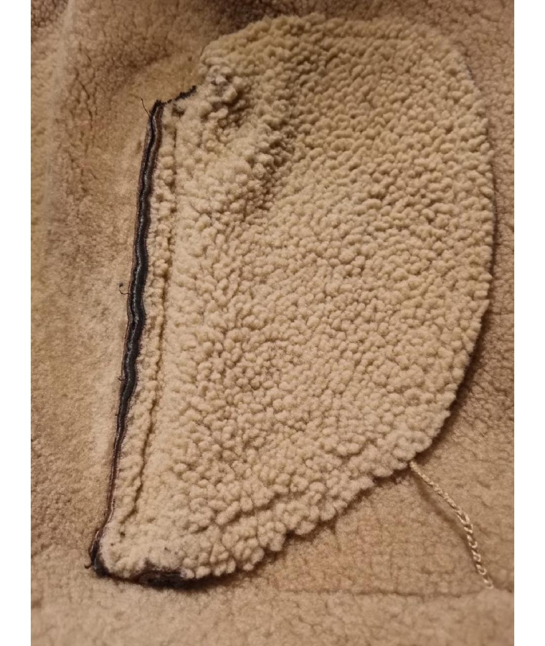 P.A.R.O.S.H. Коричневая замшевая дубленка, фото 8