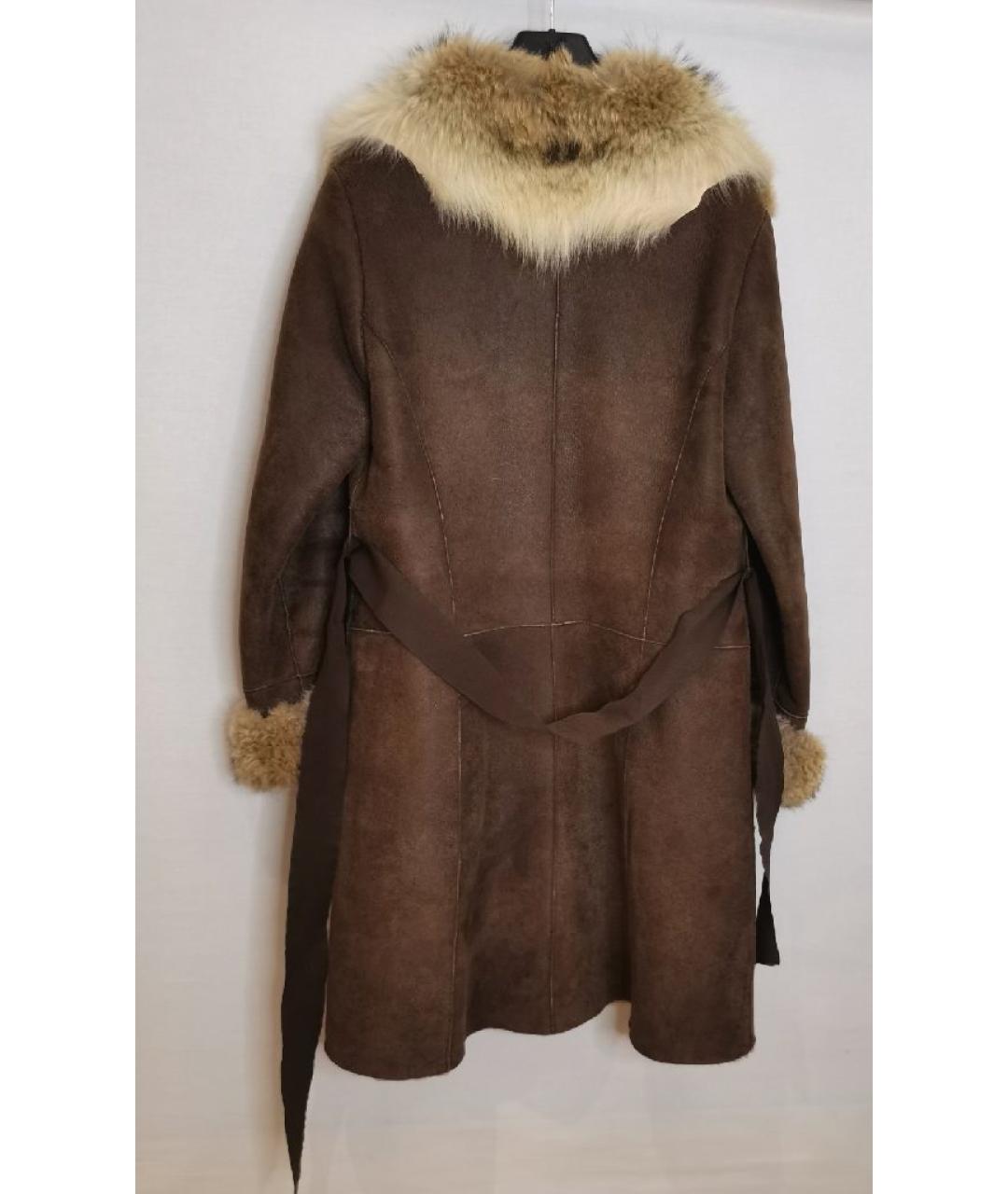 P.A.R.O.S.H. Коричневая замшевая дубленка, фото 2