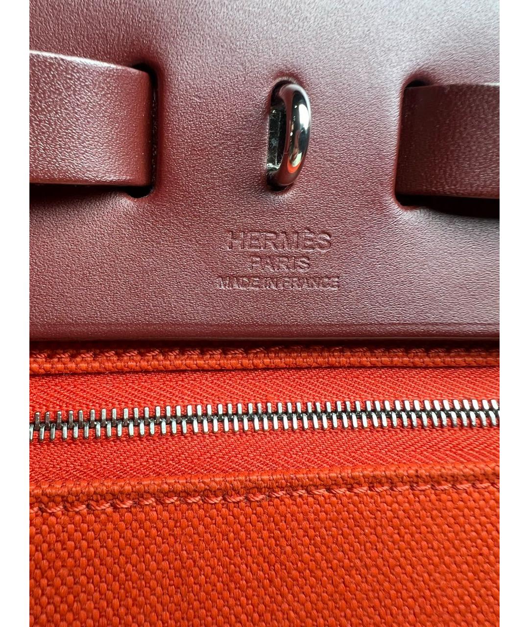 HERMES Красная сумка с короткими ручками, фото 4