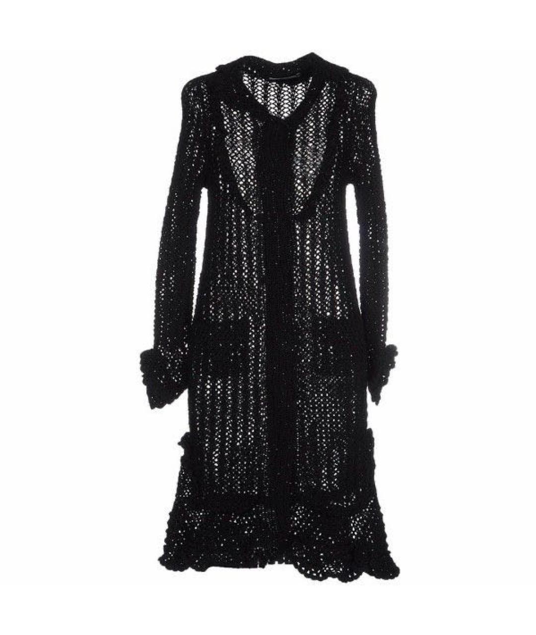 DOLCE&GABBANA Черный хлопковый кардиган, фото 1