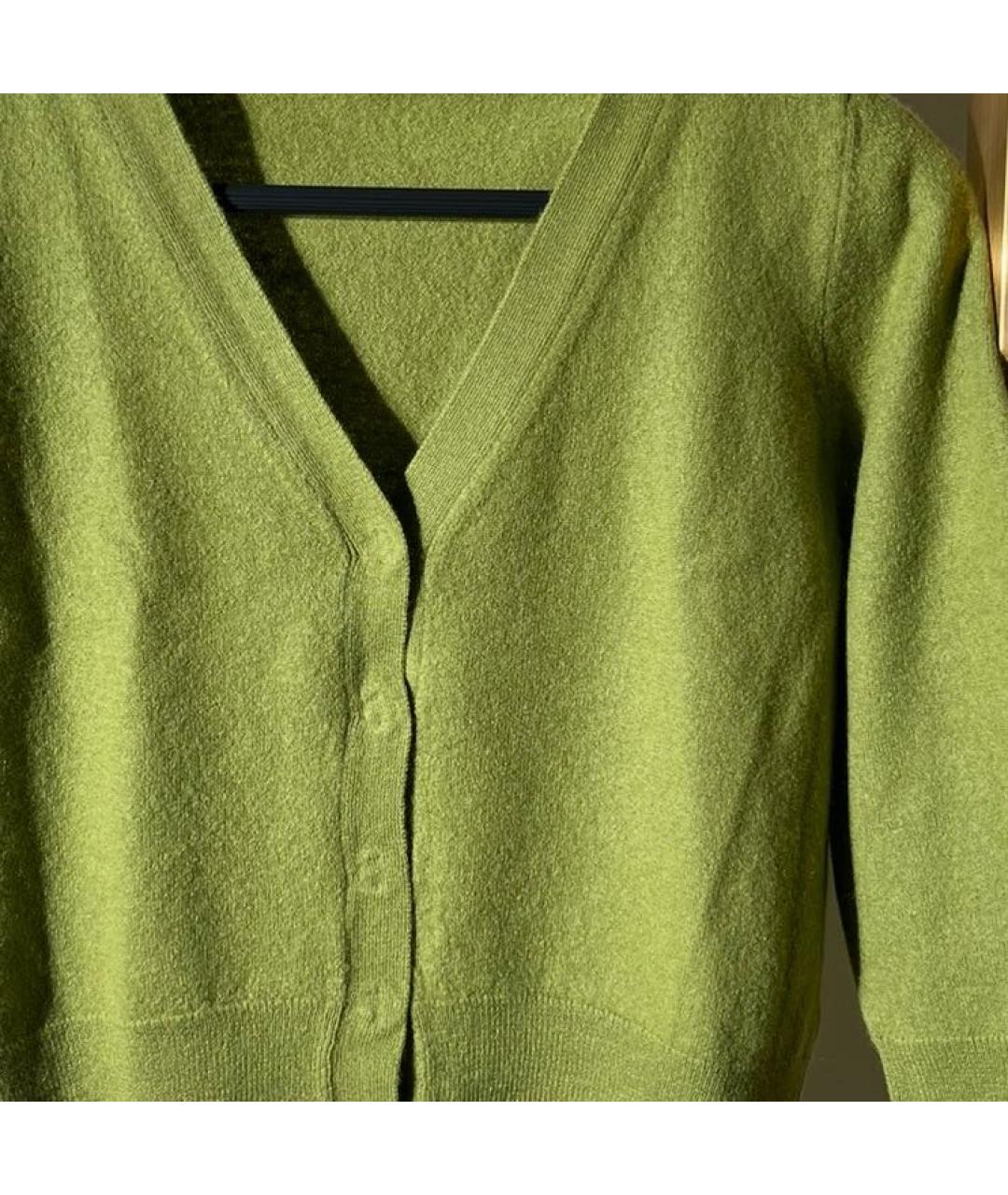 BOTTEGA VENETA Зеленый кашемировый кардиган, фото 4