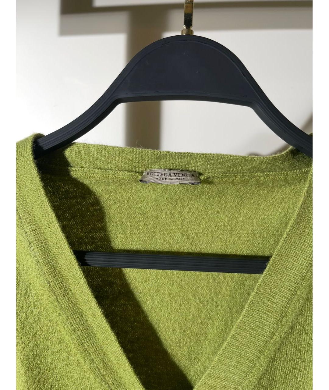 BOTTEGA VENETA Зеленый кашемировый кардиган, фото 3