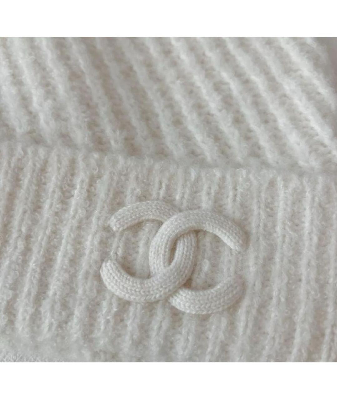 CHANEL Белая шапка, фото 2