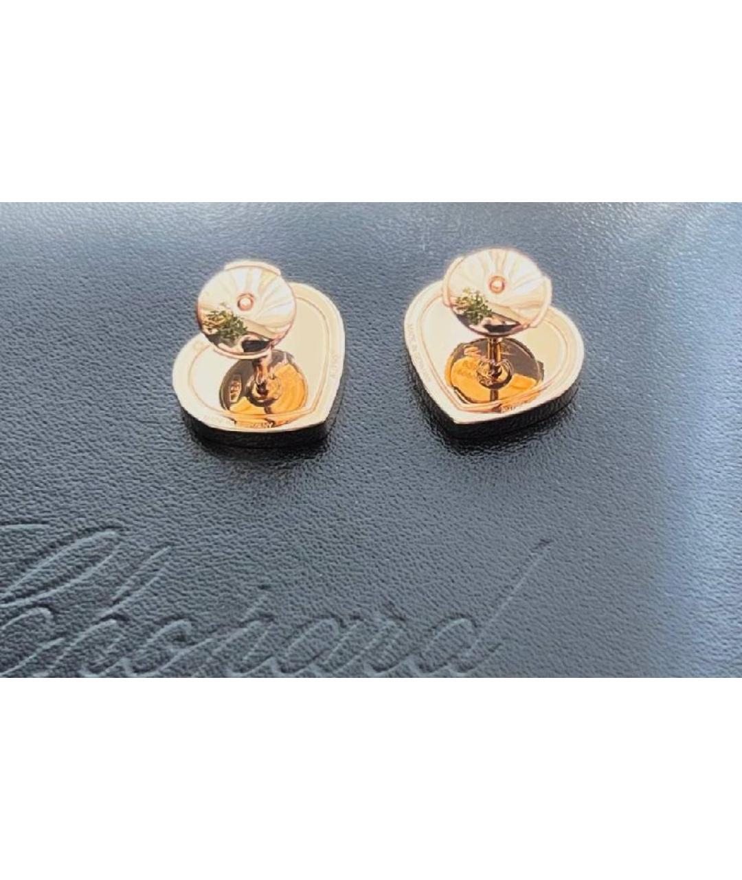 CHOPARD Черные серьги из розового золота, фото 2