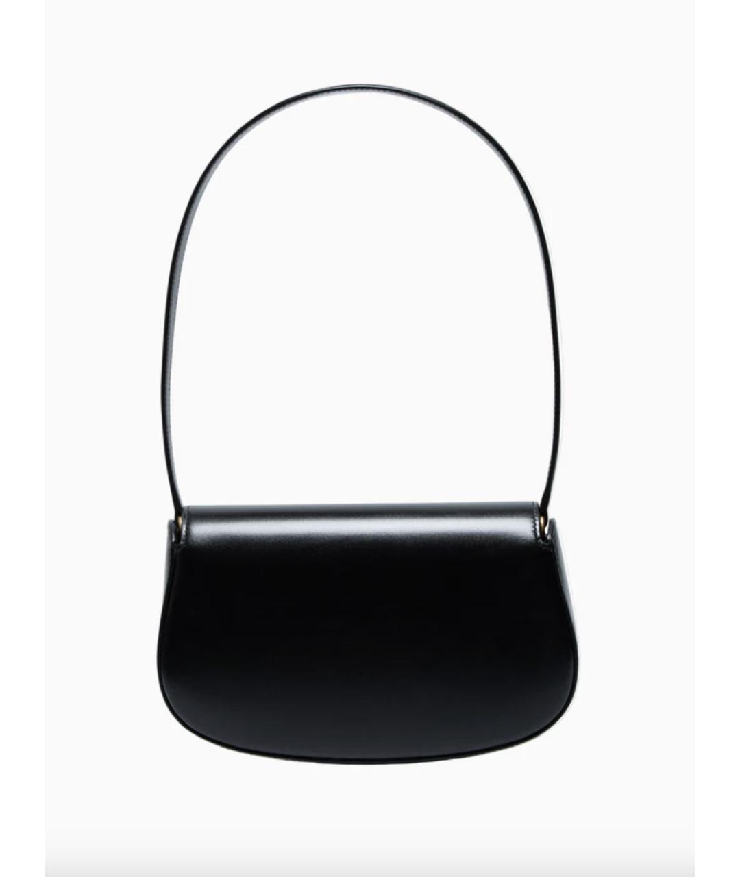 SAINT LAURENT Черная кожаная сумка через плечо, фото 3