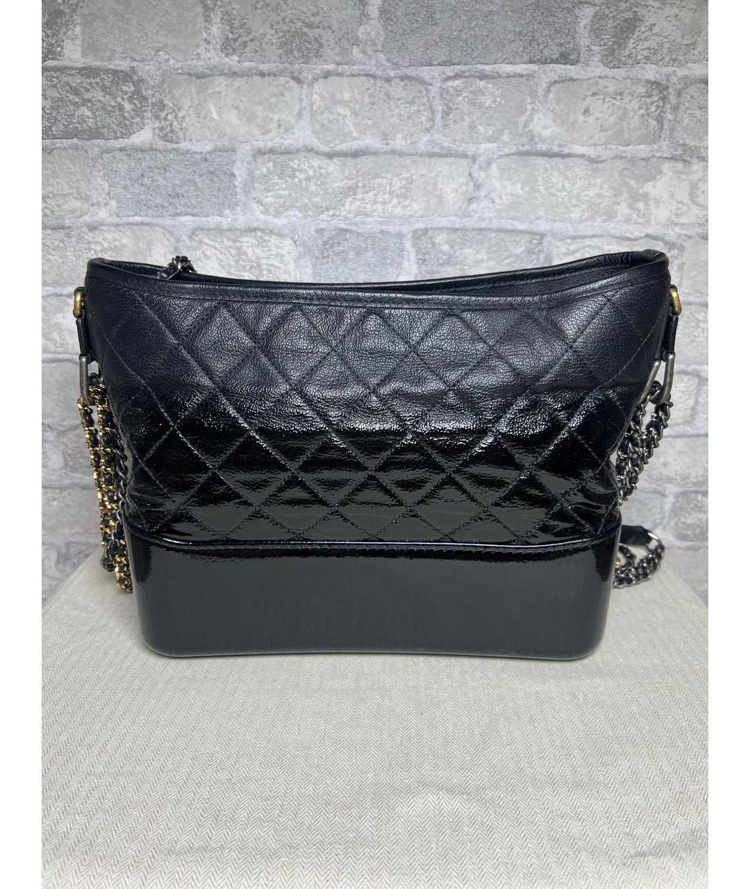 CHANEL Черная кожаная сумка через плечо, фото 4