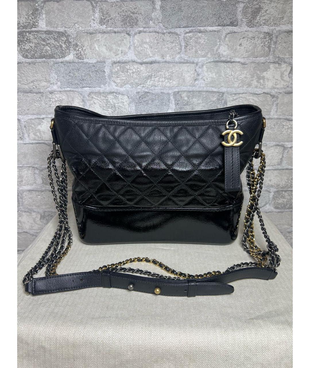 CHANEL Черная кожаная сумка через плечо, фото 9