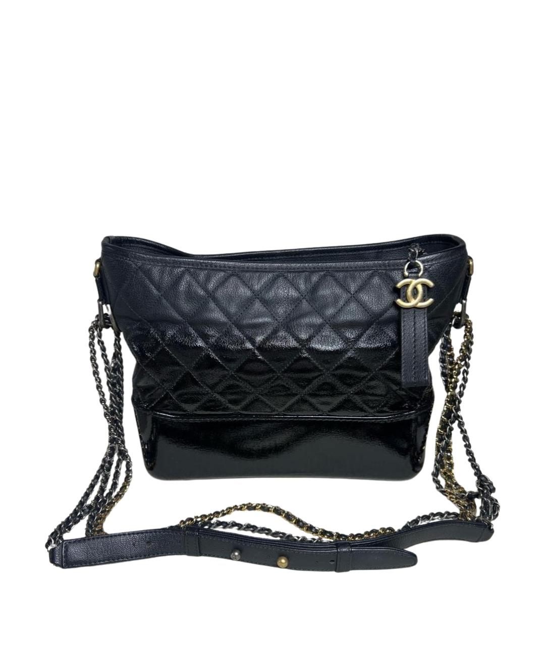 CHANEL Черная кожаная сумка через плечо, фото 1