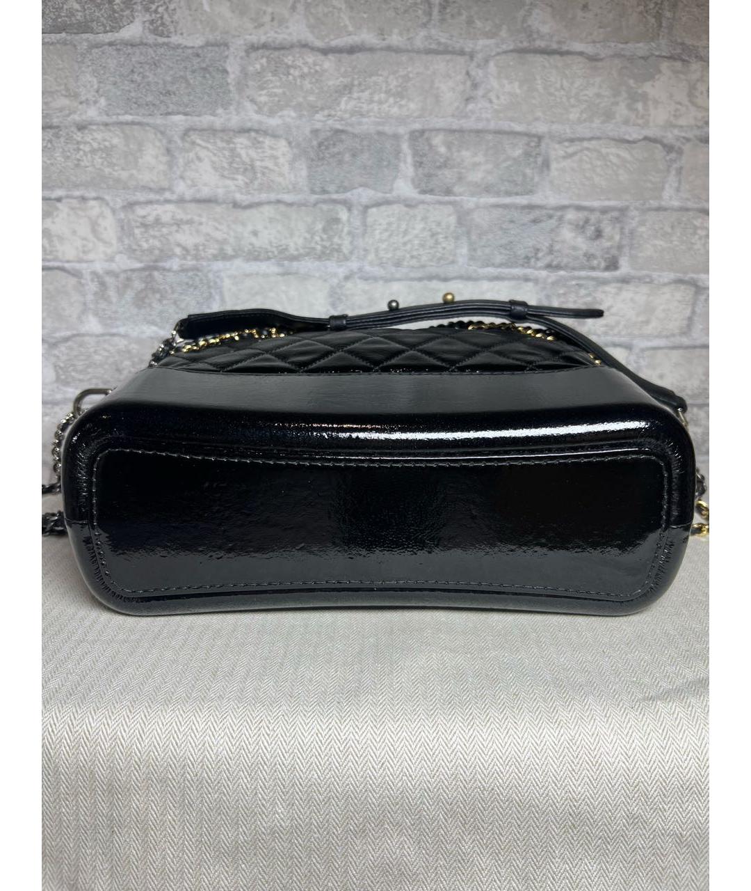 CHANEL Черная кожаная сумка через плечо, фото 6