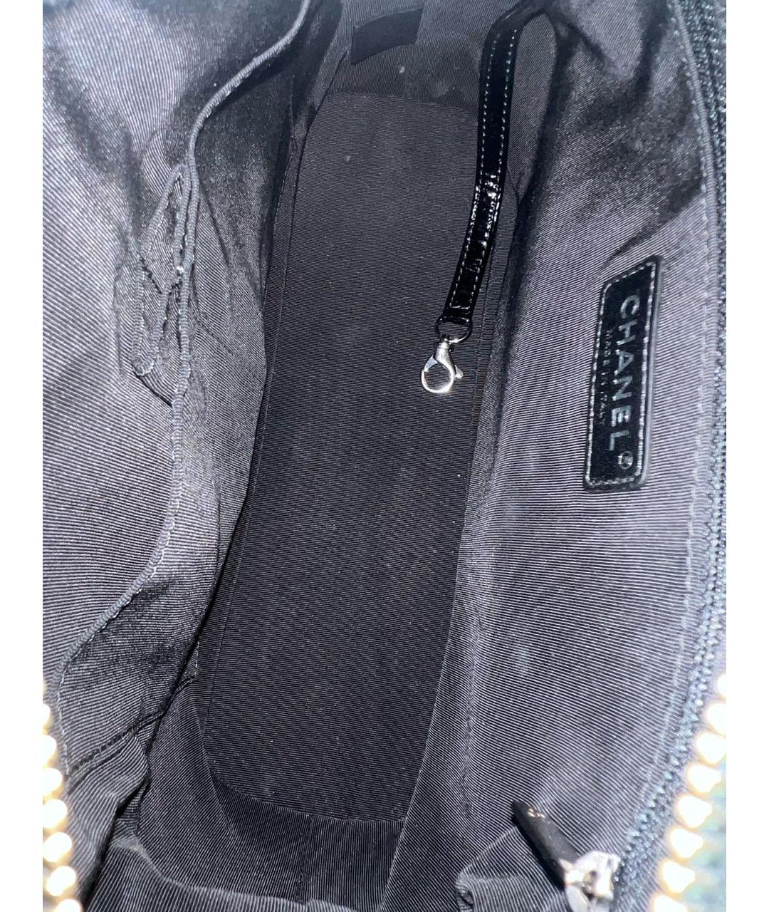 CHANEL Черная кожаная сумка через плечо, фото 7