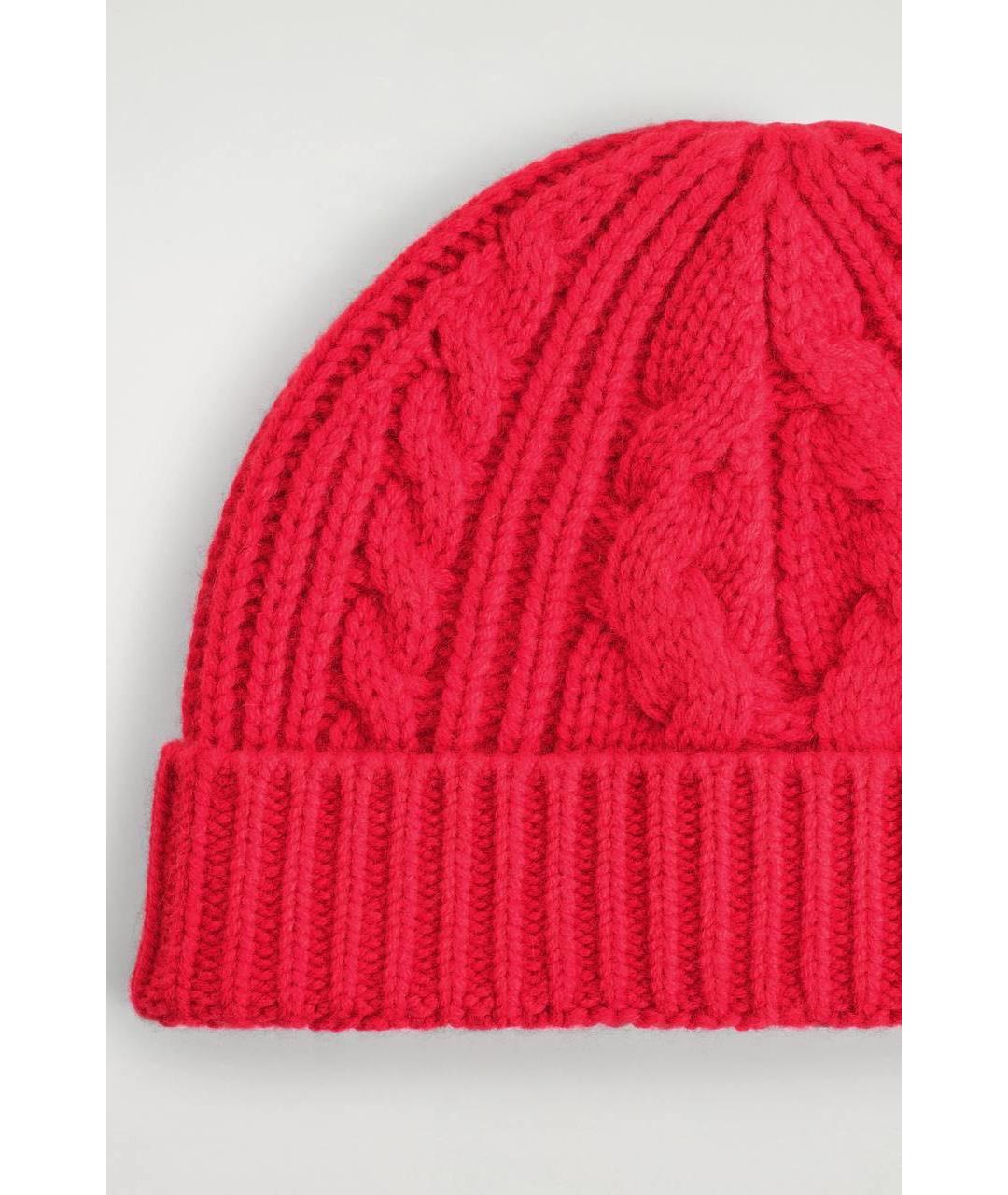 COS Красная шерстяная шапка, фото 2