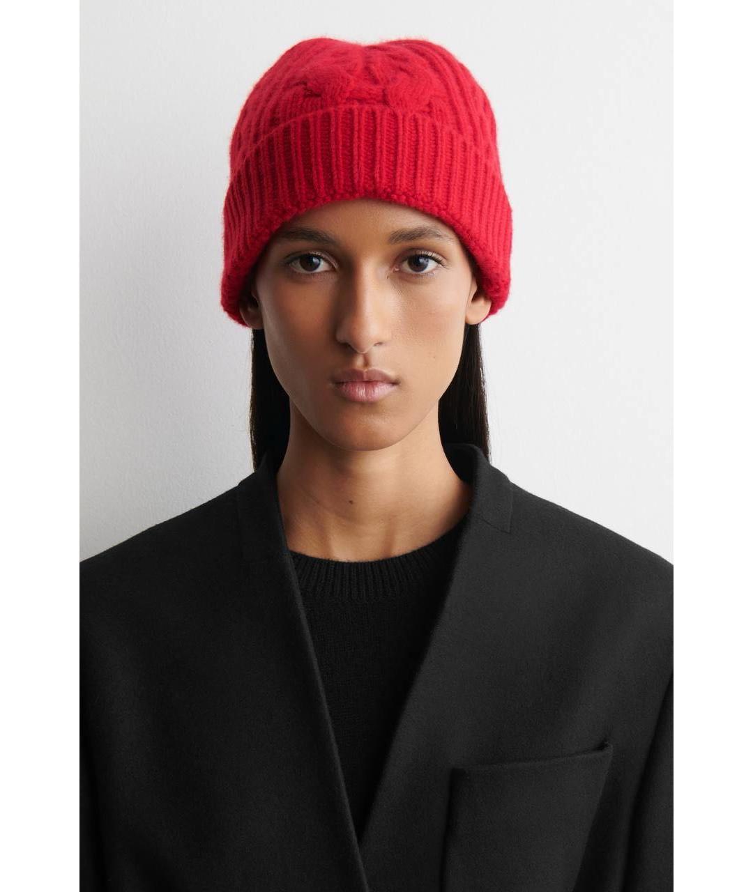 COS Красная шерстяная шапка, фото 4