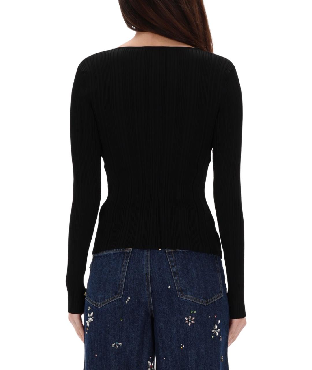 SELF-PORTRAIT Черная полиамидовая водолазка, фото 3