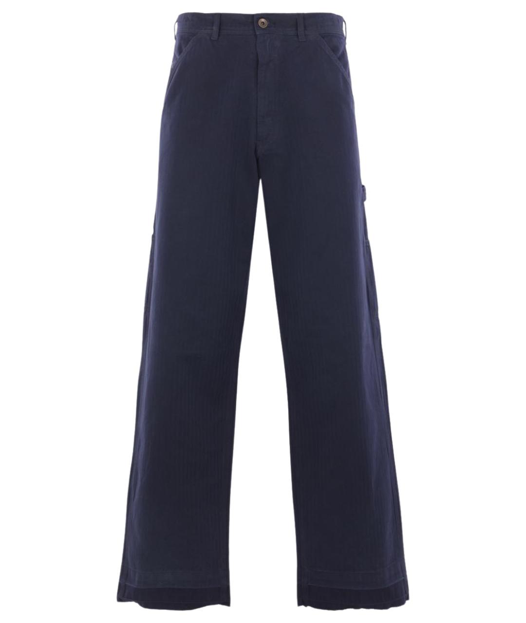 MAISON MARGIELA Синие хлопковые прямые джинсы, фото 1