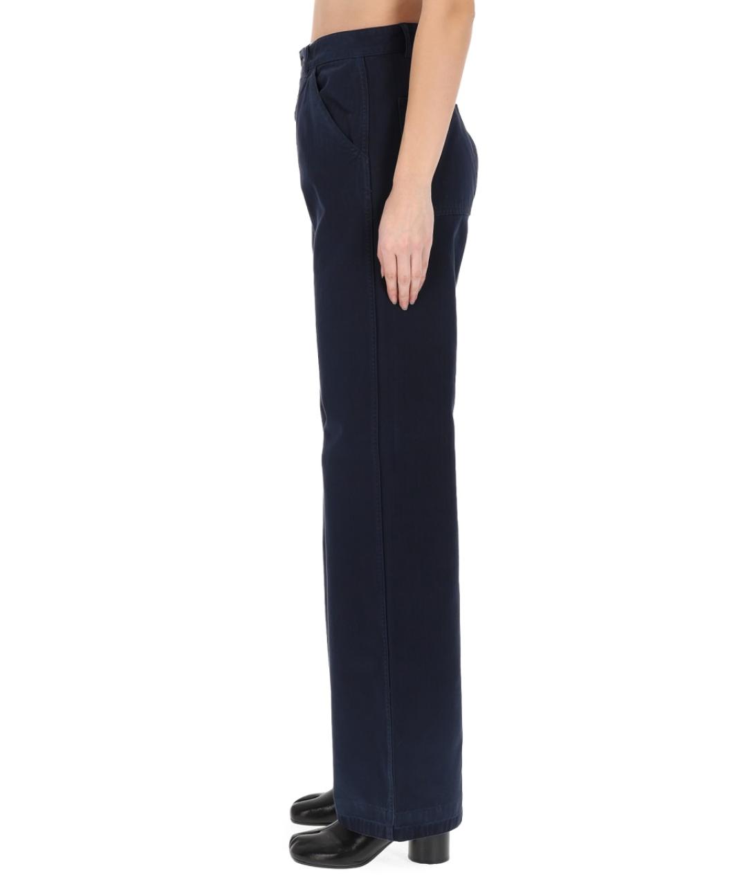 MAISON MARGIELA Синие хлопковые прямые джинсы, фото 2