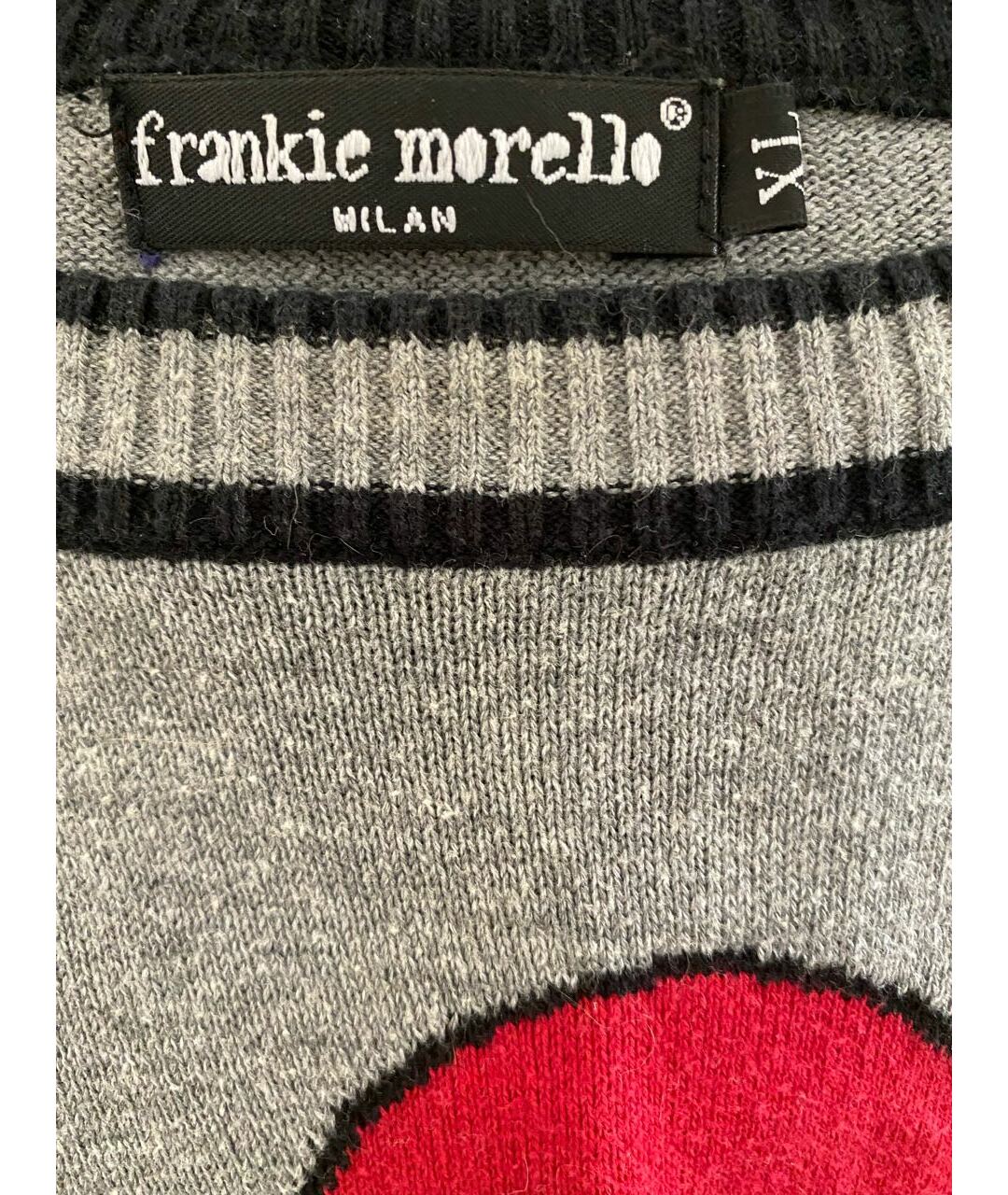 FRANKIE MORELLO Серый хлопковый джемпер / свитер, фото 3
