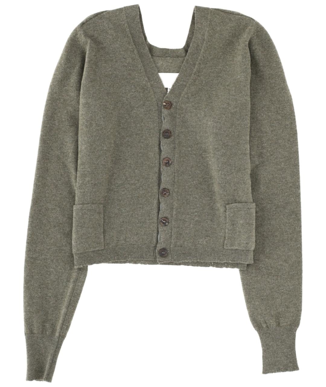 MAISON MARGIELA Зеленый шерстяной джемпер / свитер, фото 1