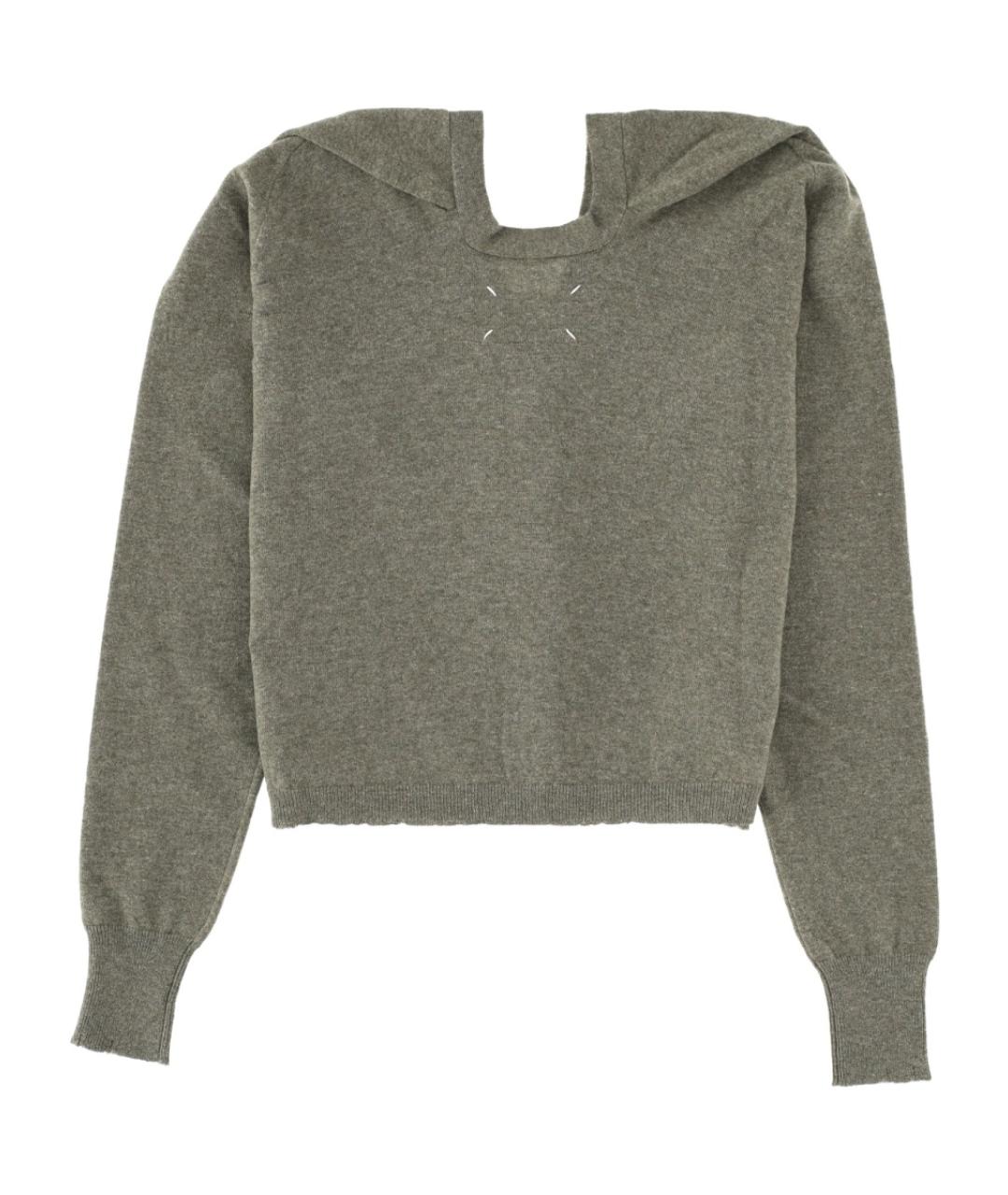 MAISON MARGIELA Зеленый шерстяной джемпер / свитер, фото 2