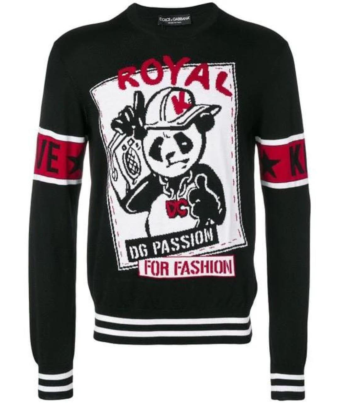 DOLCE&GABBANA Черный шерстяной джемпер / свитер, фото 1