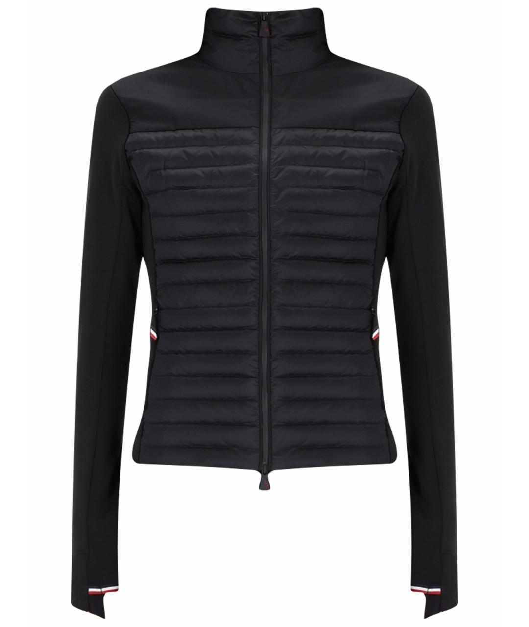 MONCLER GRENOBLE Черный полиэстеровый кардиган, фото 1