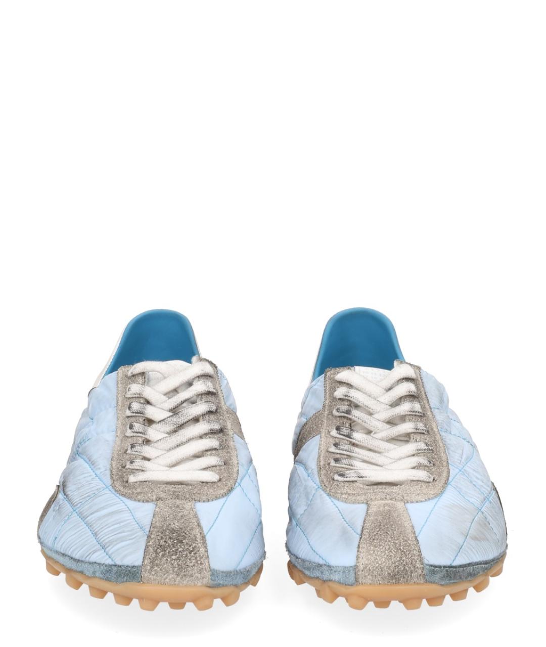 MAISON MARGIELA Синие синтетические низкие кроссовки / кеды, фото 2