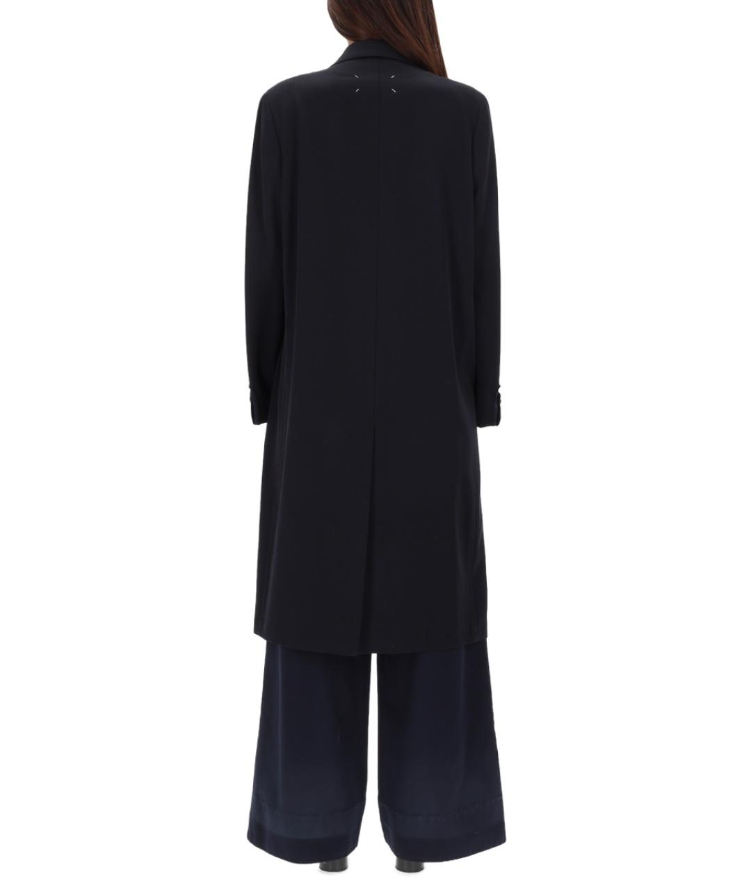 MAISON MARGIELA Синее шерстяное пальто, фото 3