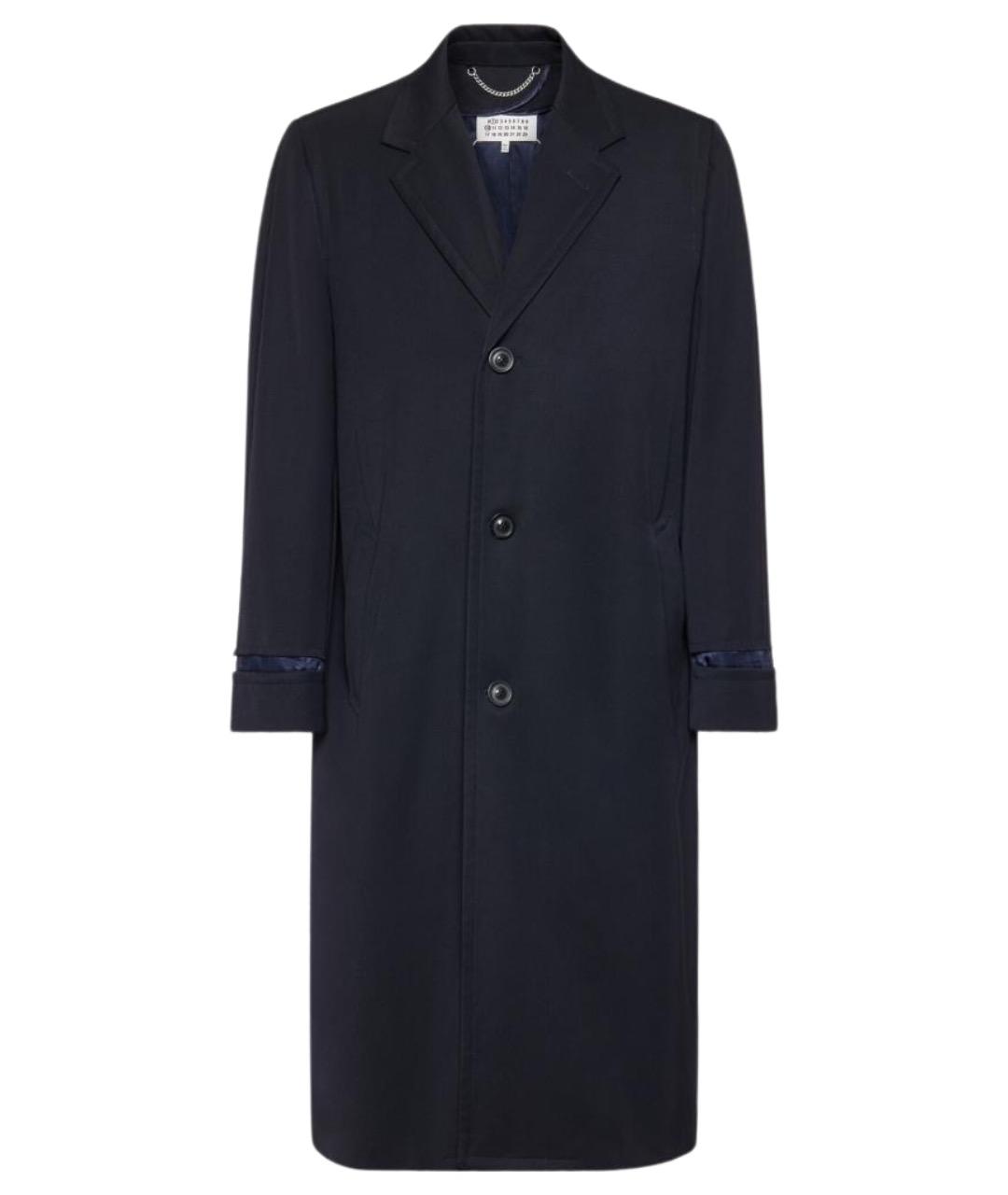 MAISON MARGIELA Синее шерстяное пальто, фото 1
